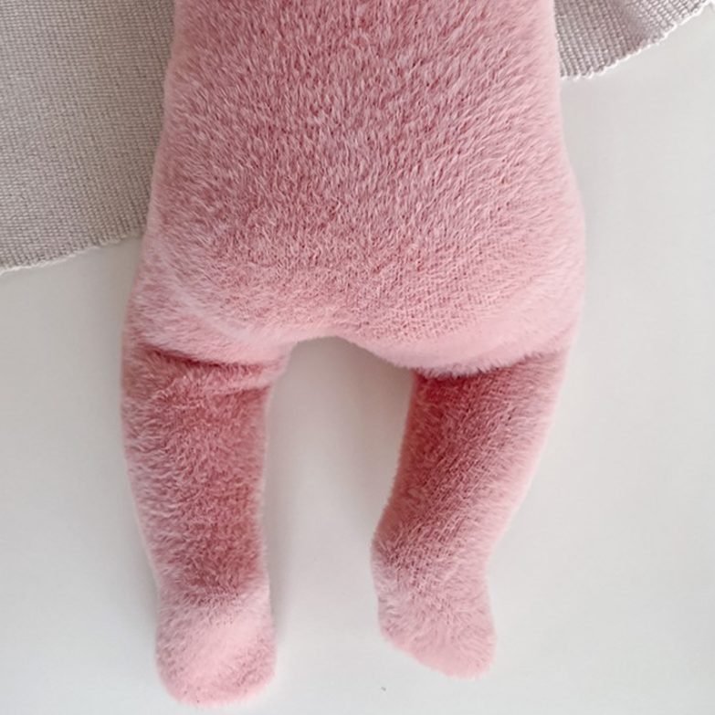 Cloud Teddy Cozy Footed Jumpsuit Set