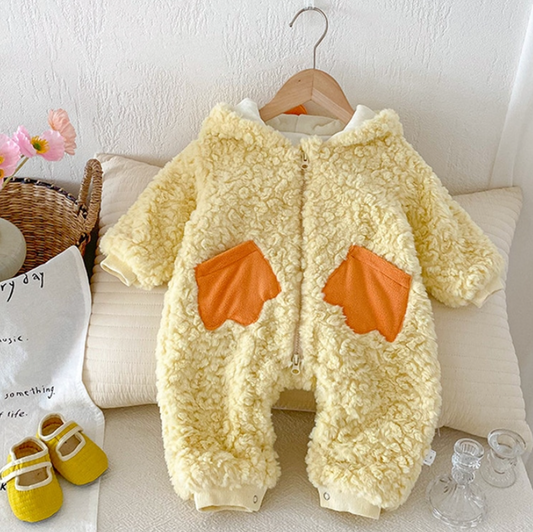 Cheeky Chick Warm Fleece Jumpsuit