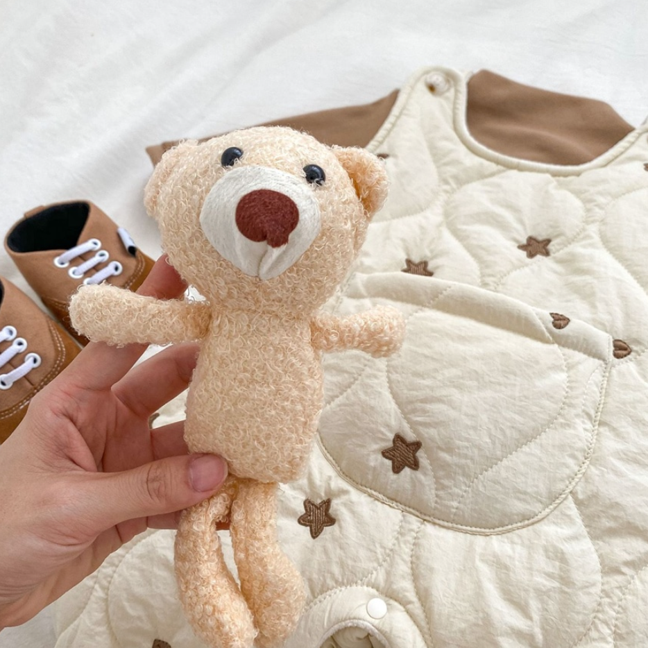 Starry Bear Padded Overalls or Hooded Jumpsuit