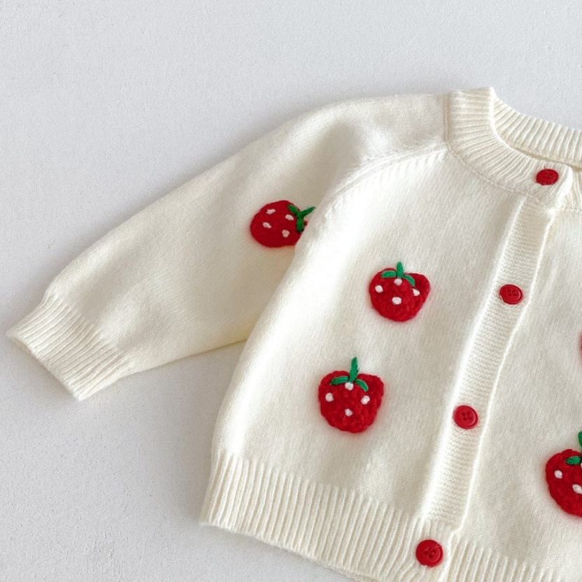 Sweet Berry Knit Cardigan and Pants Set