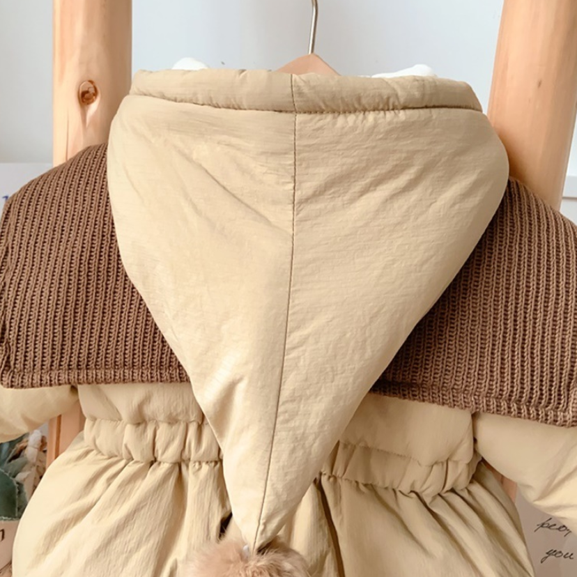 Dear Brown Padded Cone Hood Bodysuit