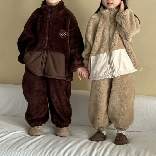 Cozy Cloud Shearling Kids Set
