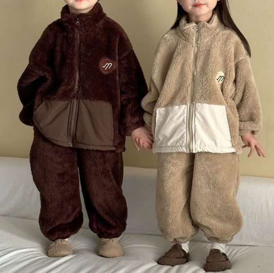 Cozy Cloud Shearling Kids Set