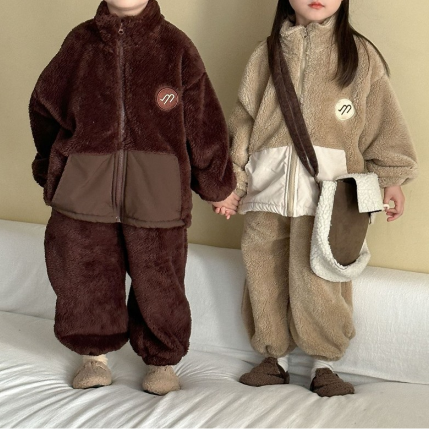 Cozy Cloud Shearling Kids Set