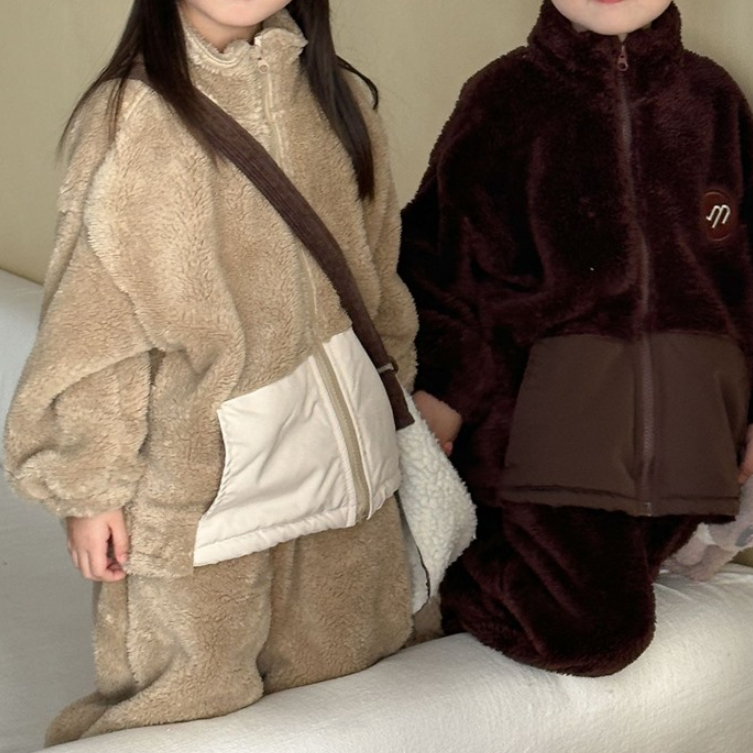 Cozy Cloud Shearling Kids Set