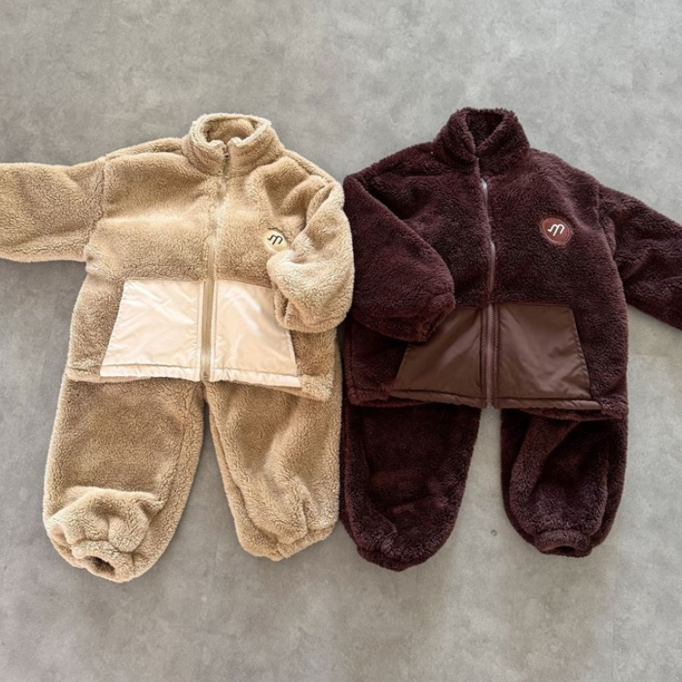 Cozy Cloud Shearling Kids Set