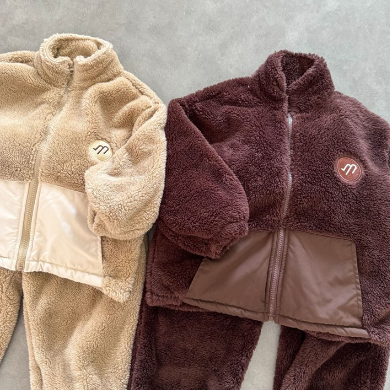 Cozy Cloud Shearling Kids Set