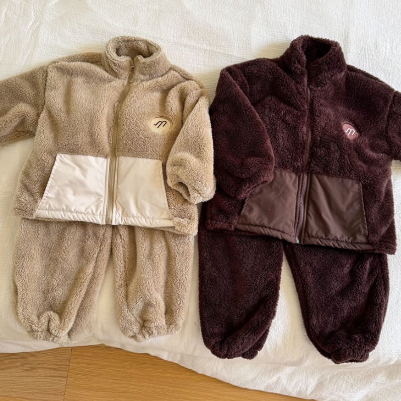 Cozy Cloud Shearling Kids Set