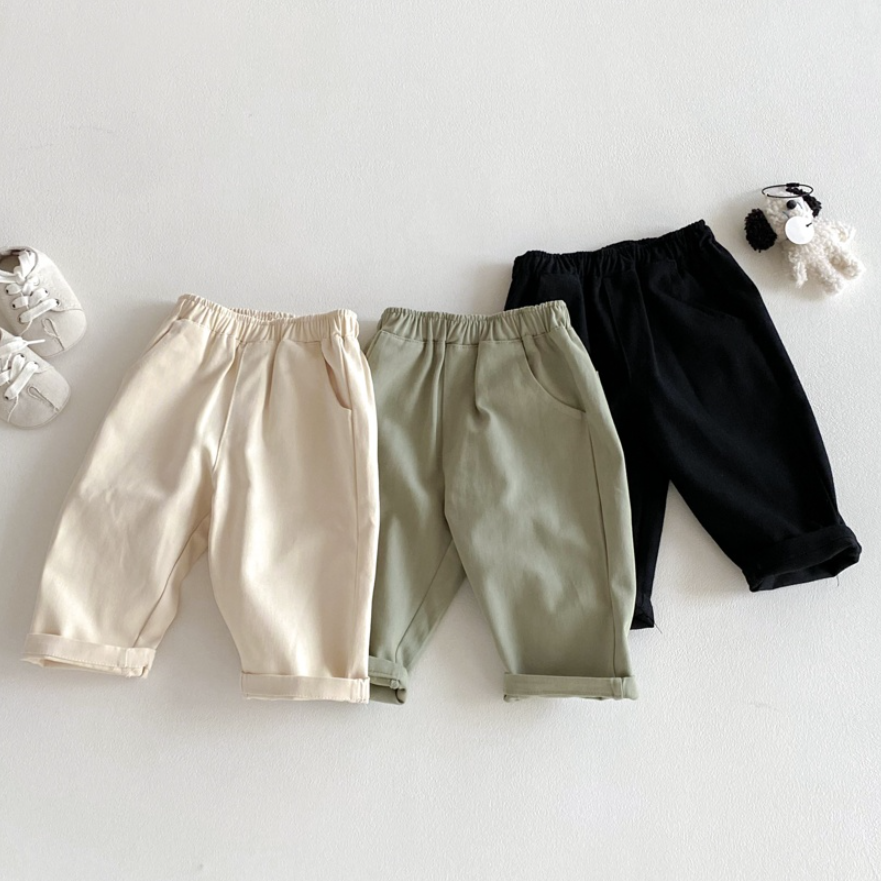 Everyday Cotton Tapered Pants (Baby/Toddler/Kids)