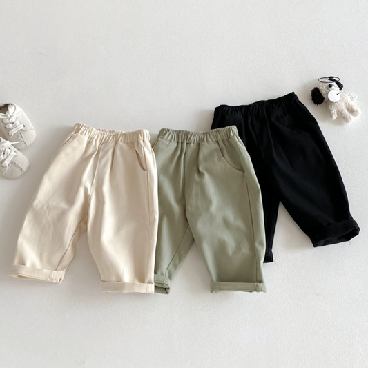 Everyday Cotton Tapered Pants (Baby/Toddler/Kids)