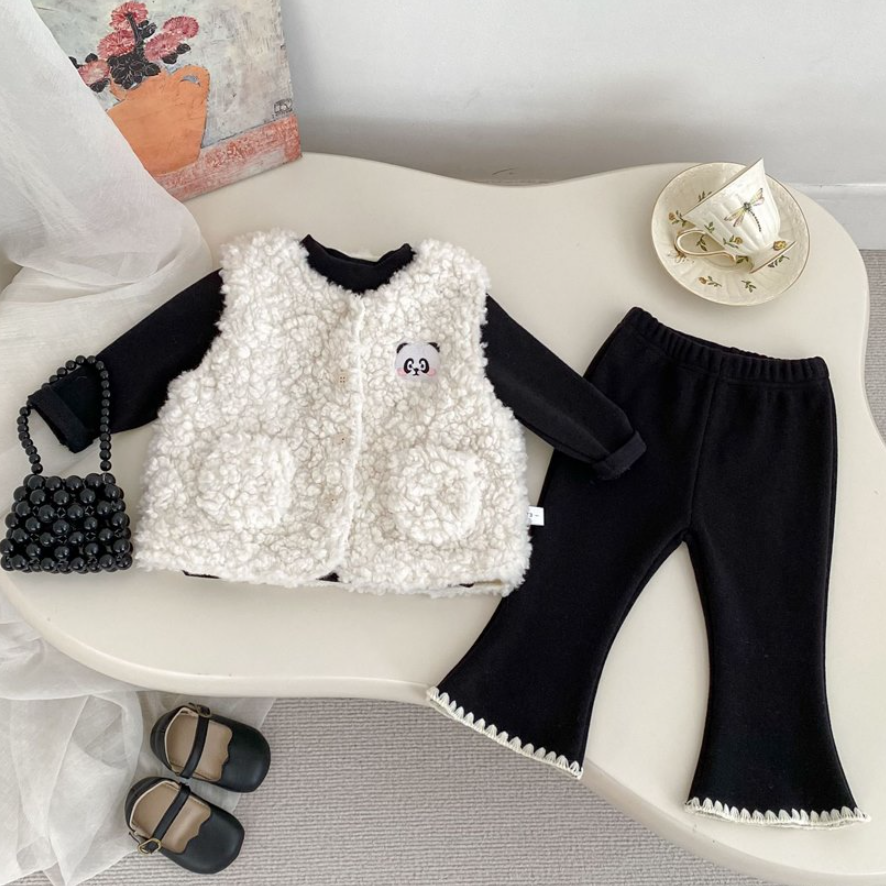 Lily Honey Brushed Flared Leggings (Baby/Toddler/Kids)
