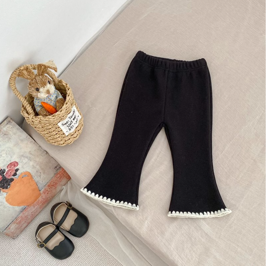 Lily Honey Brushed Flared Leggings (Baby/Toddler/Kids)