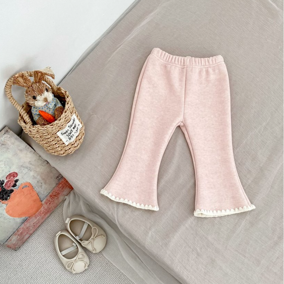Lily Honey Brushed Flared Leggings (Baby/Toddler/Kids)