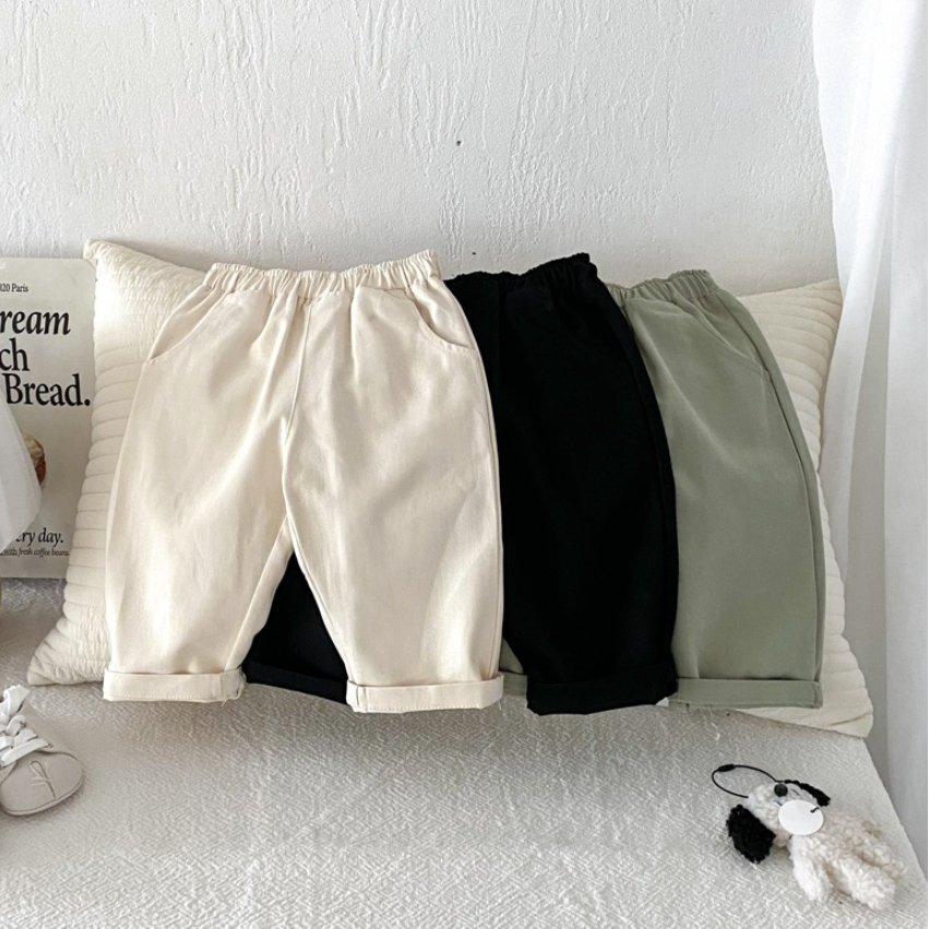 Everyday Cotton Tapered Pants (Baby/Toddler/Kids)