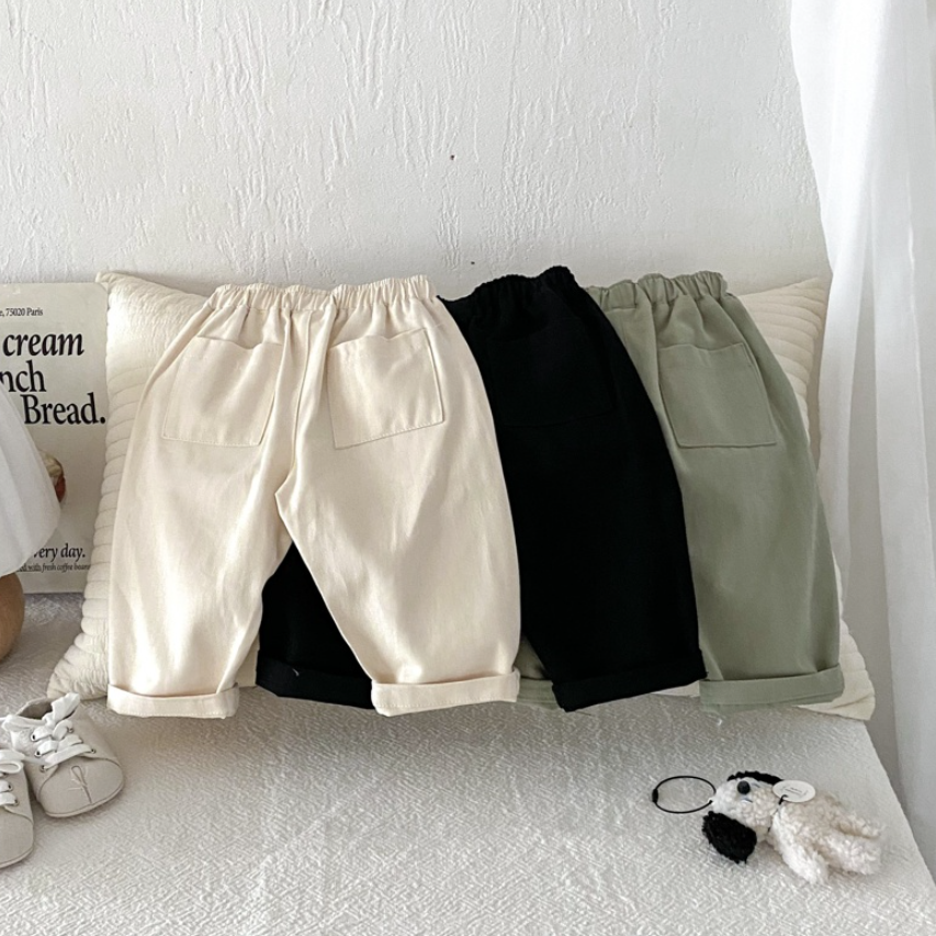 Everyday Cotton Tapered Pants (Baby/Toddler/Kids)