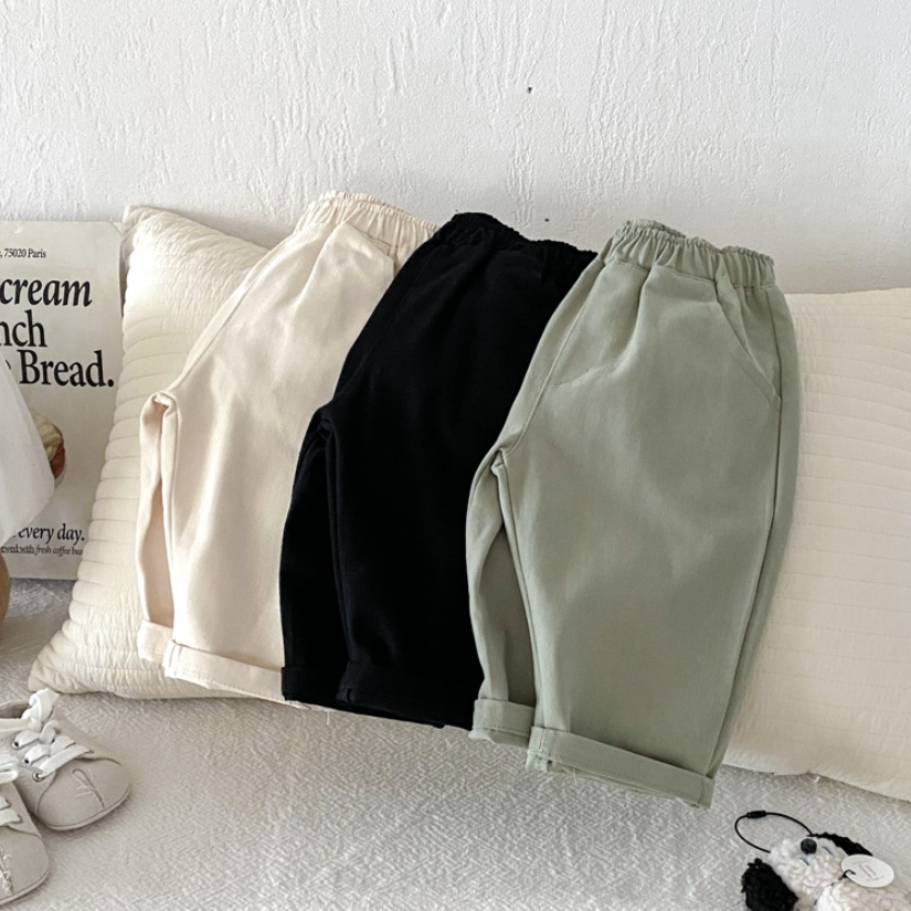Everyday Cotton Tapered Pants (Baby/Toddler/Kids)