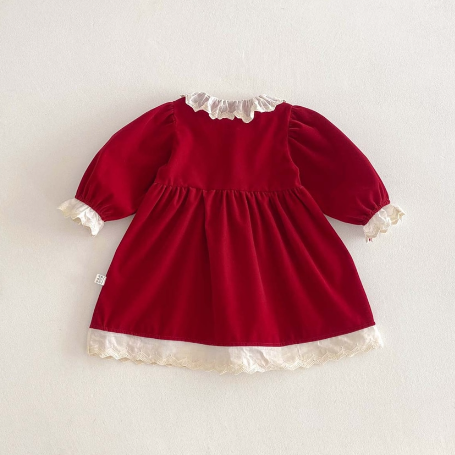 Elegant Ruby Lace Romper & Dress