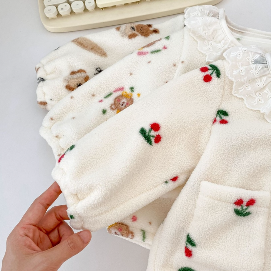 Fleece Button-Up Pajama Set (Baby/Toddler/Kids)