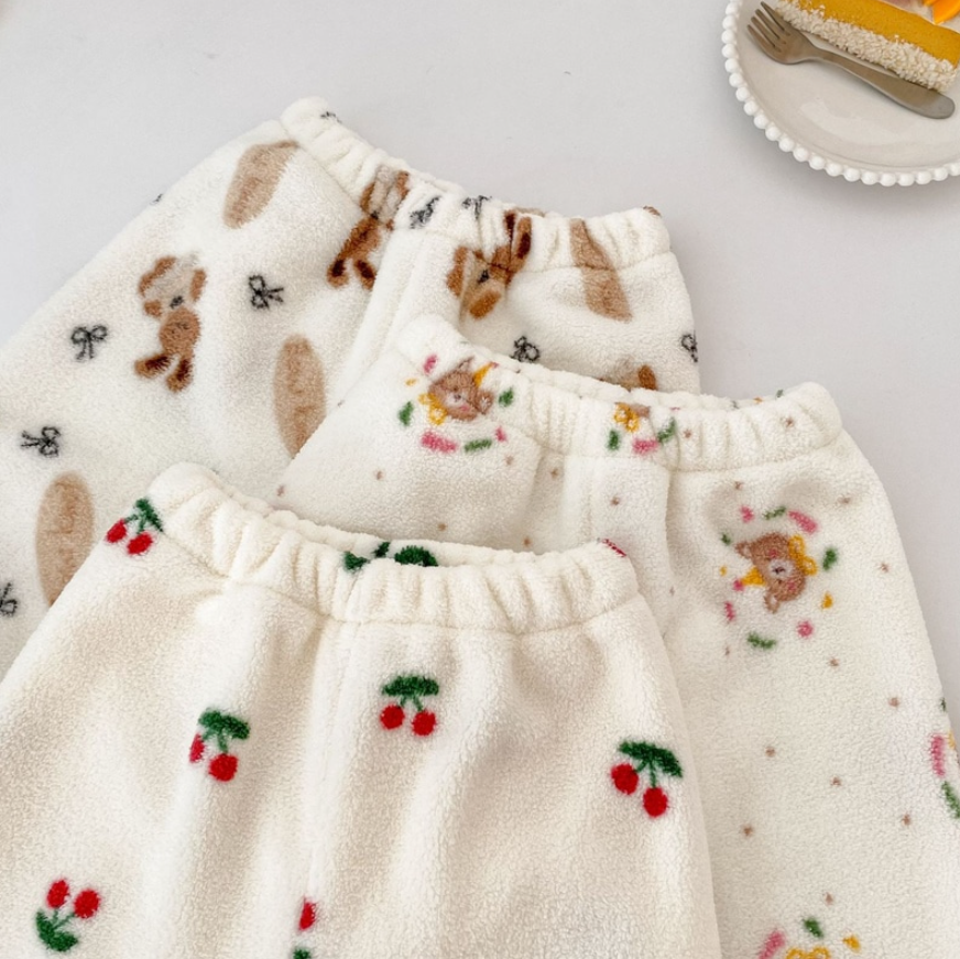 Fleece Button-Up Pajama Set (Baby/Toddler/Kids)