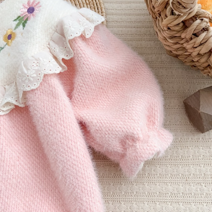 Delightful Snap Fleece Romper (Baby/Toddler)