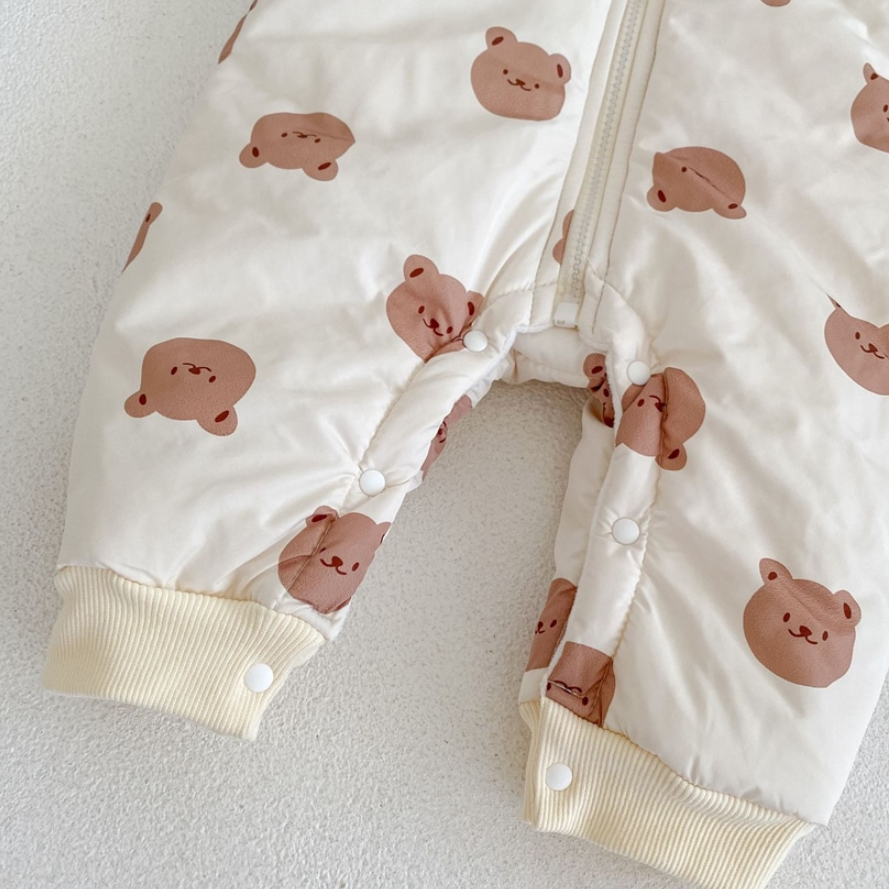 Cozy Padded Teddy Face Romper (Baby/Toddler)
