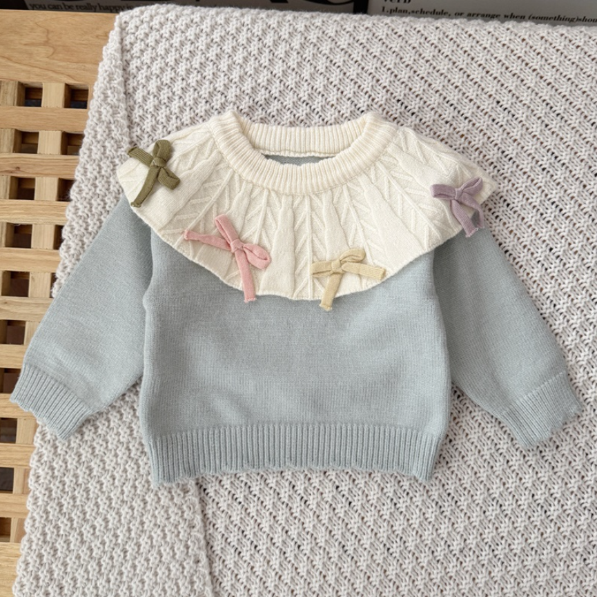 Pastel Ribbon Knit & Leggings Set (Baby/Toddler)