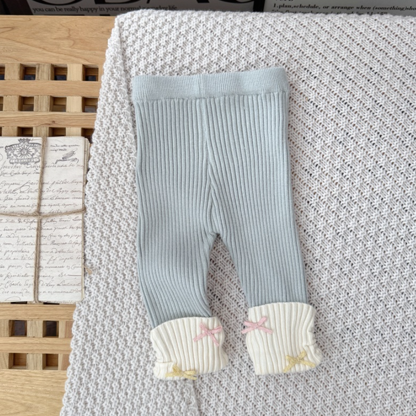 Pastel Ribbon Knit & Leggings Set (Baby/Toddler)