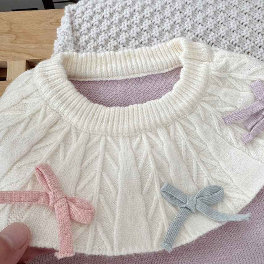 Pastel Ribbon Knit & Leggings Set (Baby/Toddler)