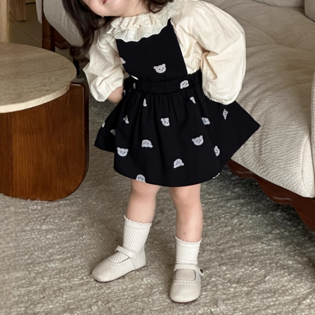 Bree Bear Dress + Blouse Set