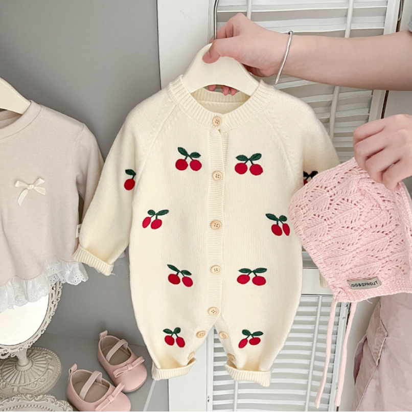 Blossom Cherry Knit Bodysuit