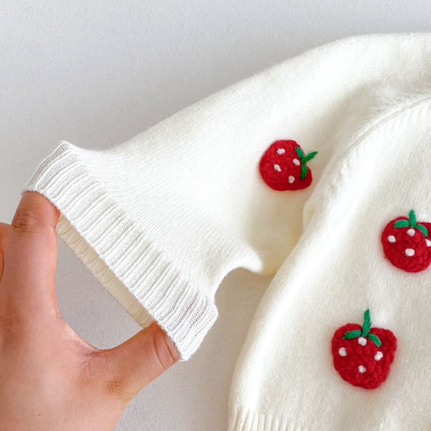 Sweet Berry Knit Cardigan and Pants Set