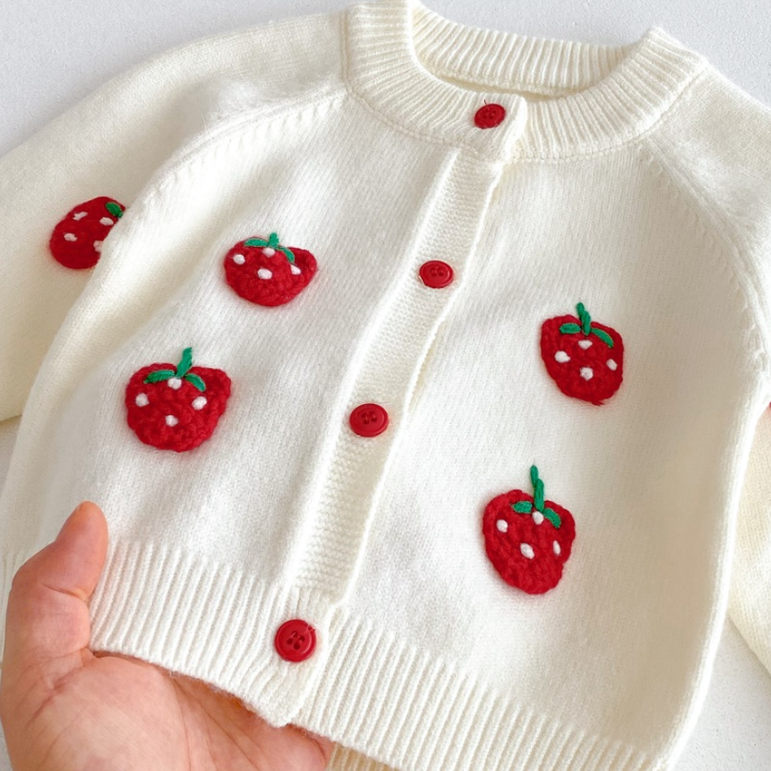Sweet Berry Knit Cardigan and Pants Set