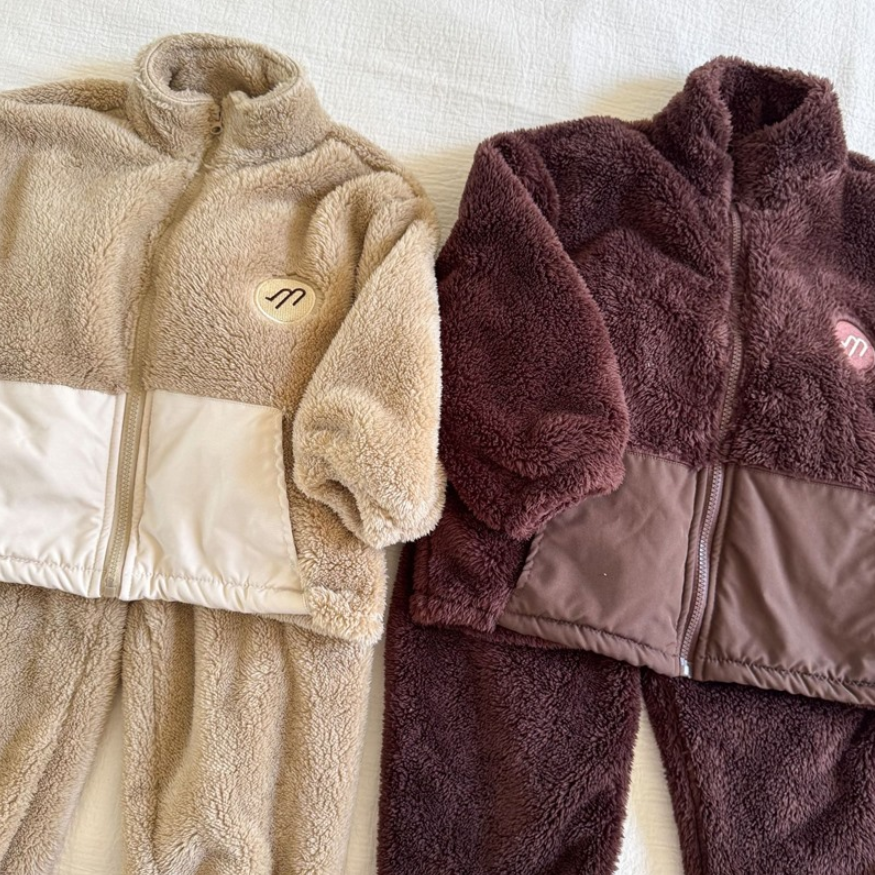 Cozy Cloud Shearling Kids Set