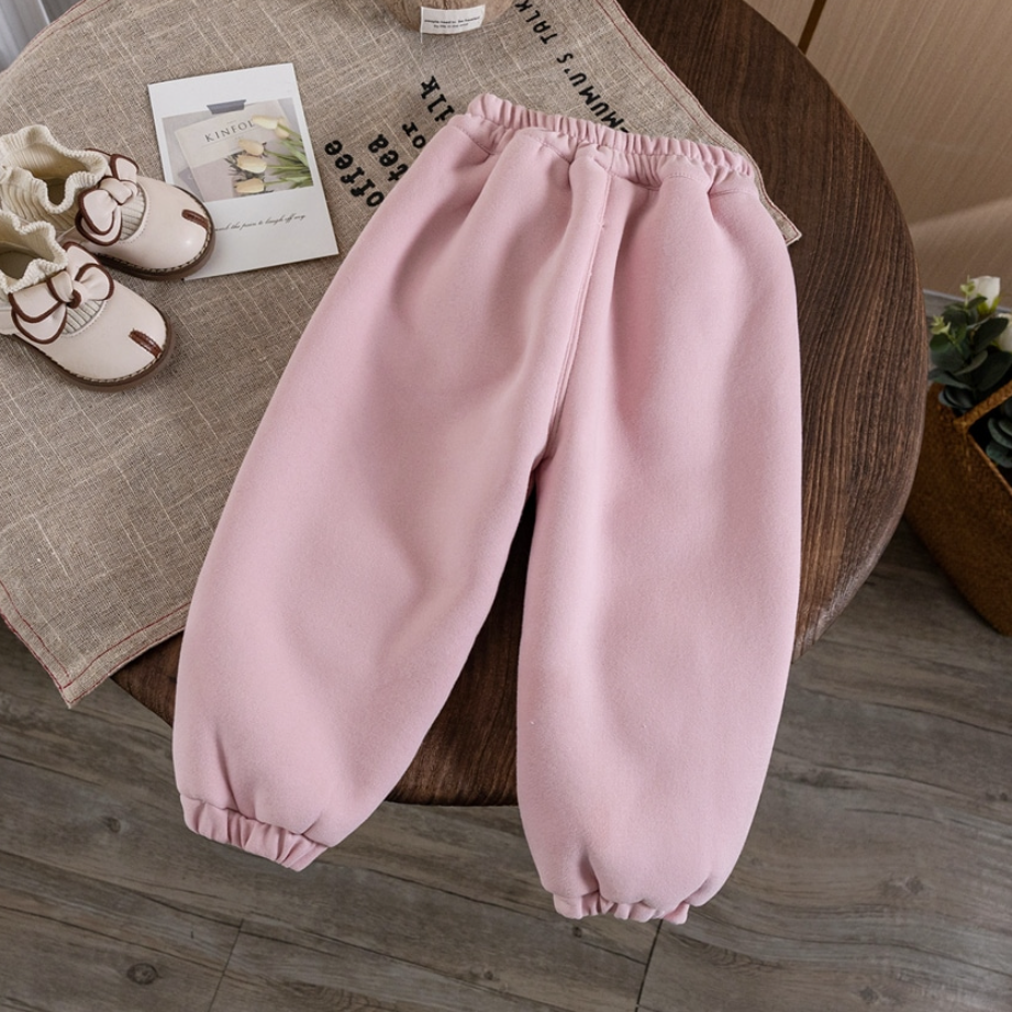 Cozy Rabbit Knee Patch Fleece Pants (Kids/Toddler)