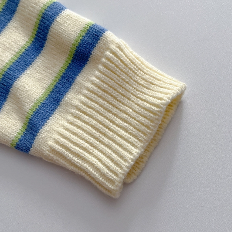 Stripe Collar Knit & Denim Set (Baby/Toddler/Kids)