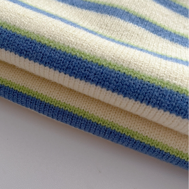 Stripe Collar Knit & Denim Set (Baby/Toddler/Kids)