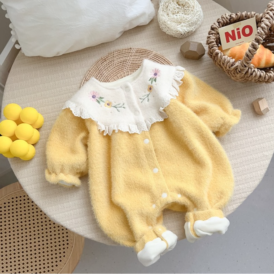 Delightful Snap Fleece Romper (Baby/Toddler)