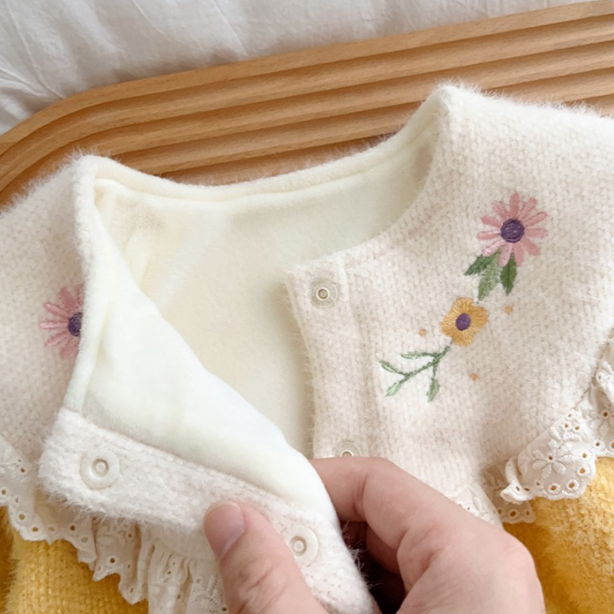 Delightful Snap Fleece Romper (Baby/Toddler)