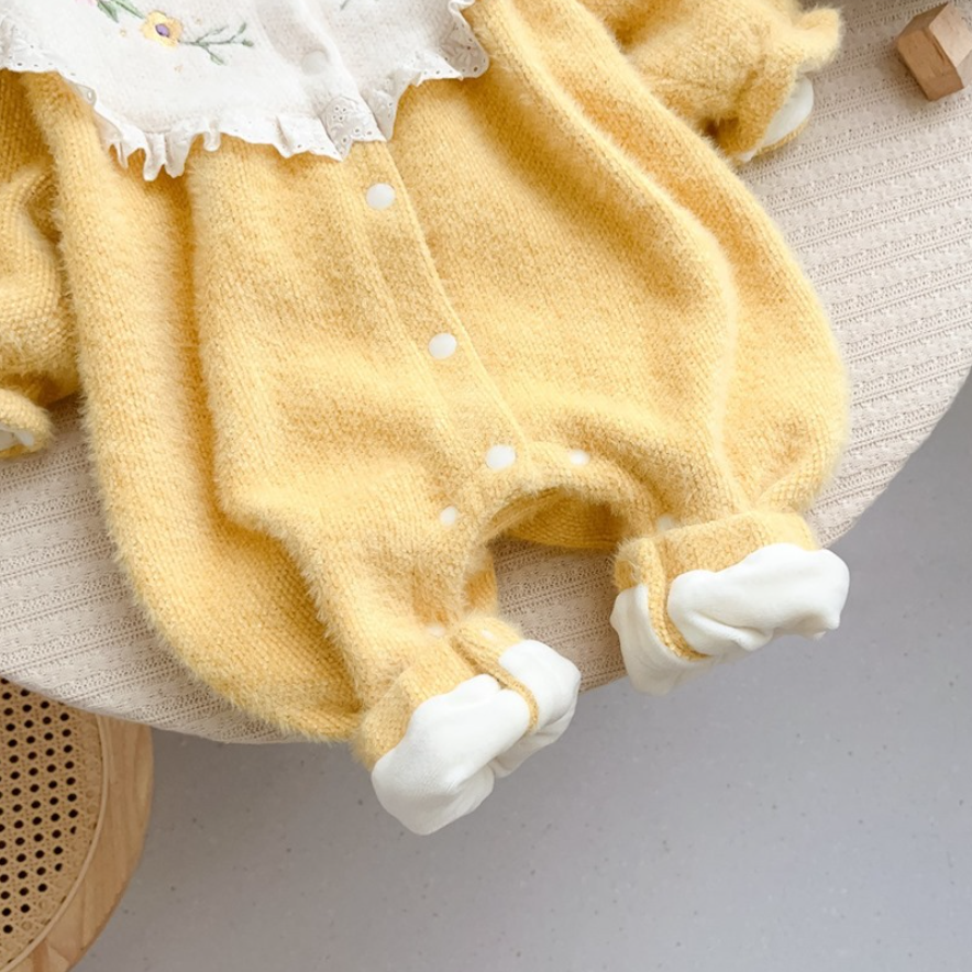 Delightful Snap Fleece Romper (Baby/Toddler)