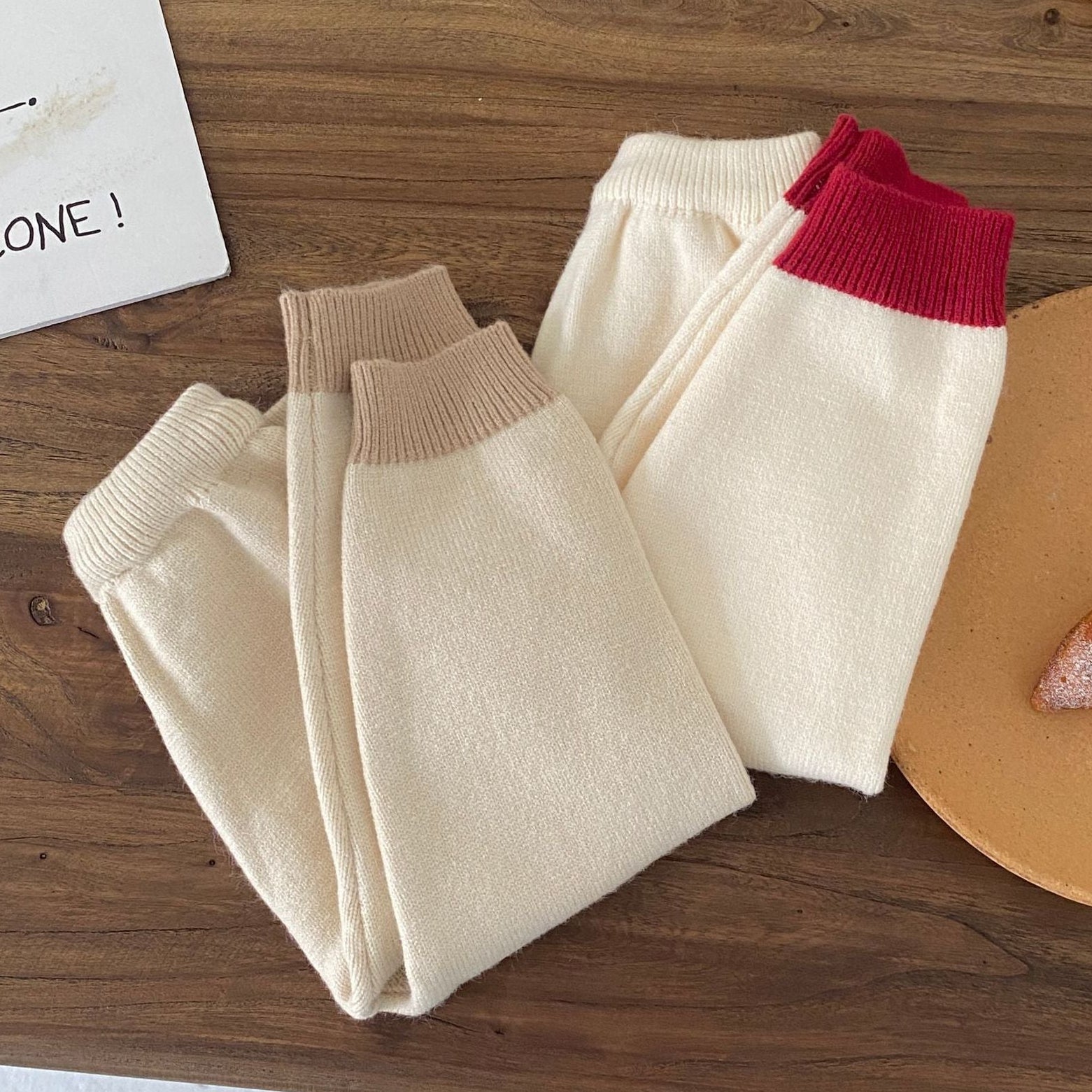 Cozy Stripe Knit Cardigan Set