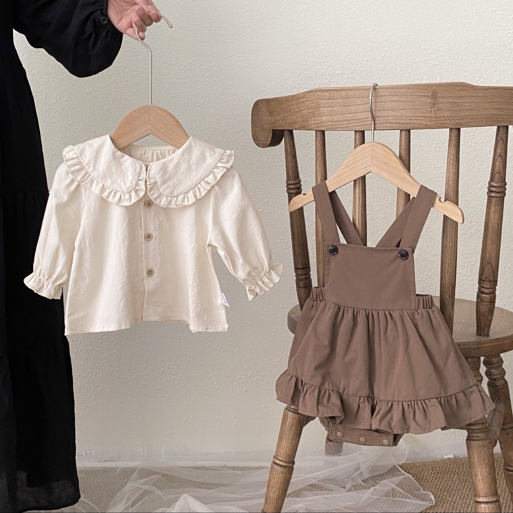 Classic Ruffle Overall Set (Dress & Trousers)
