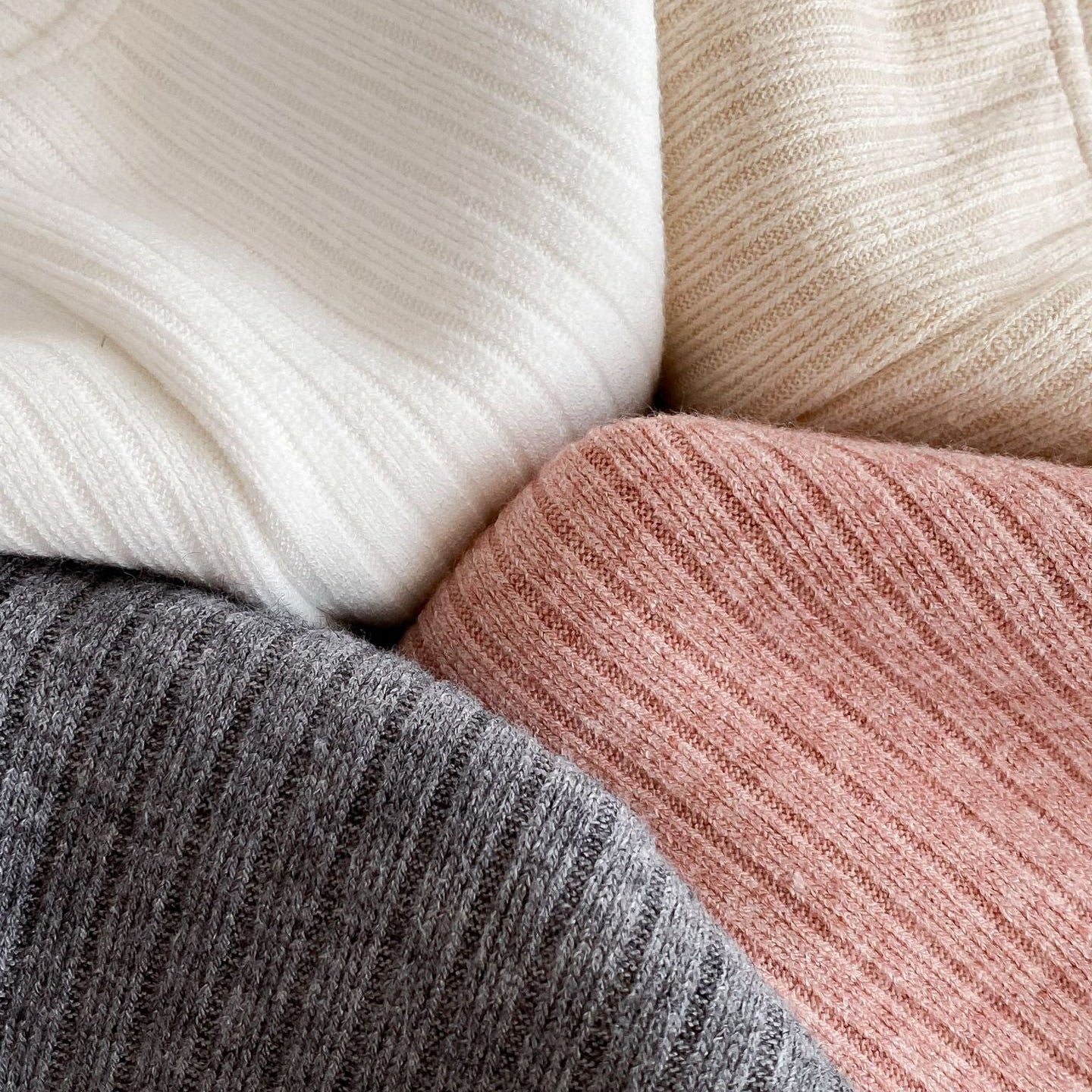 Ruffle Bow-Tie Ribbed Fleece Leggings (4 Colors)