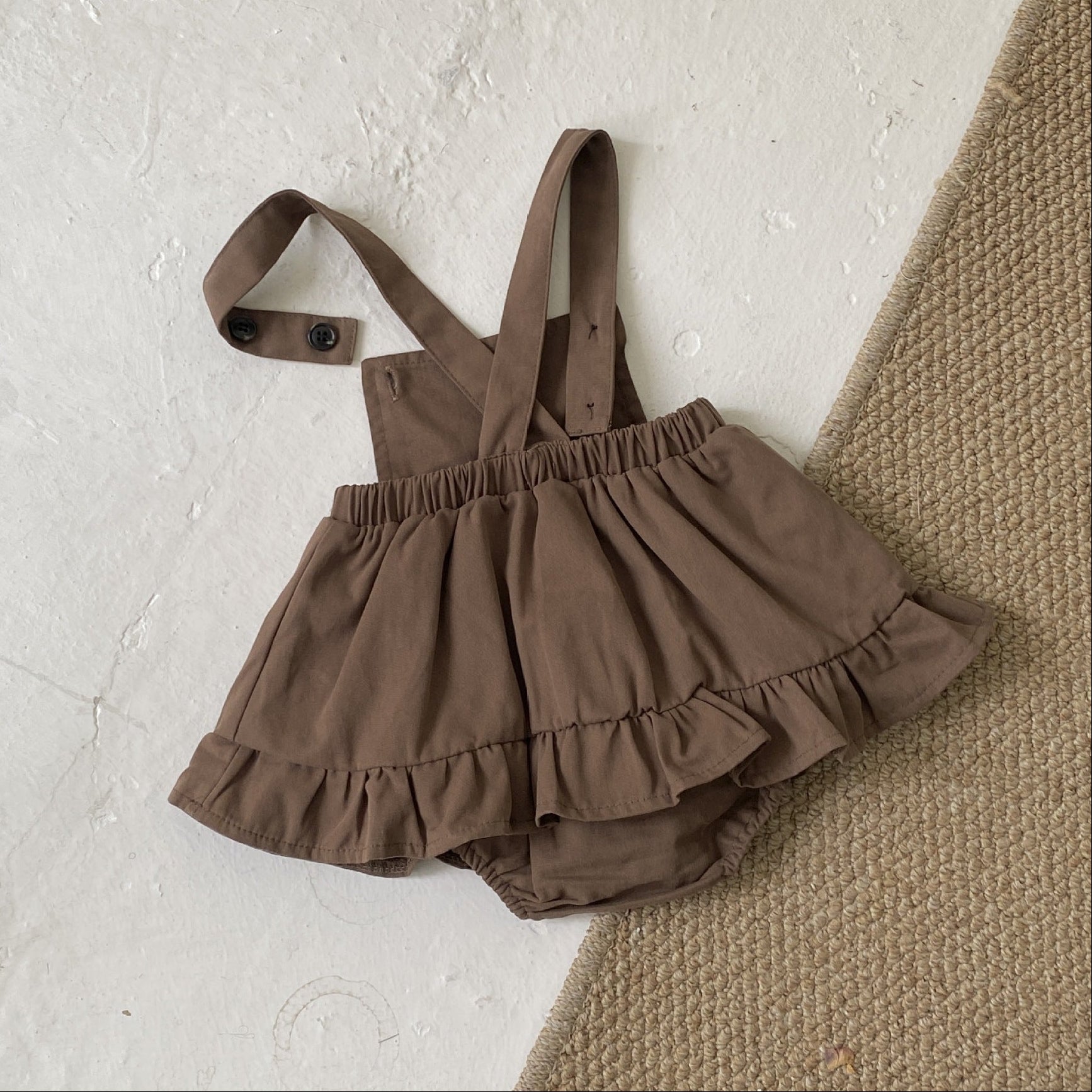 Classic Ruffle Overall Set (Dress & Trousers)