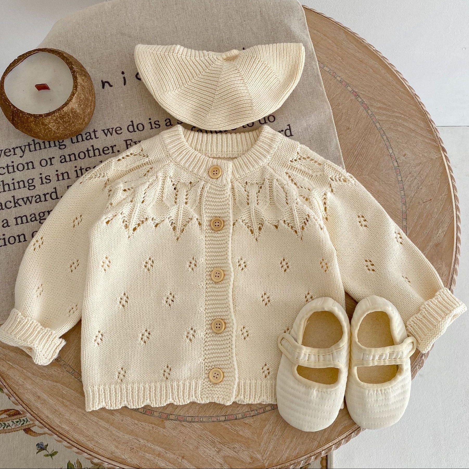 Delicate Diamond Knit Cardigan