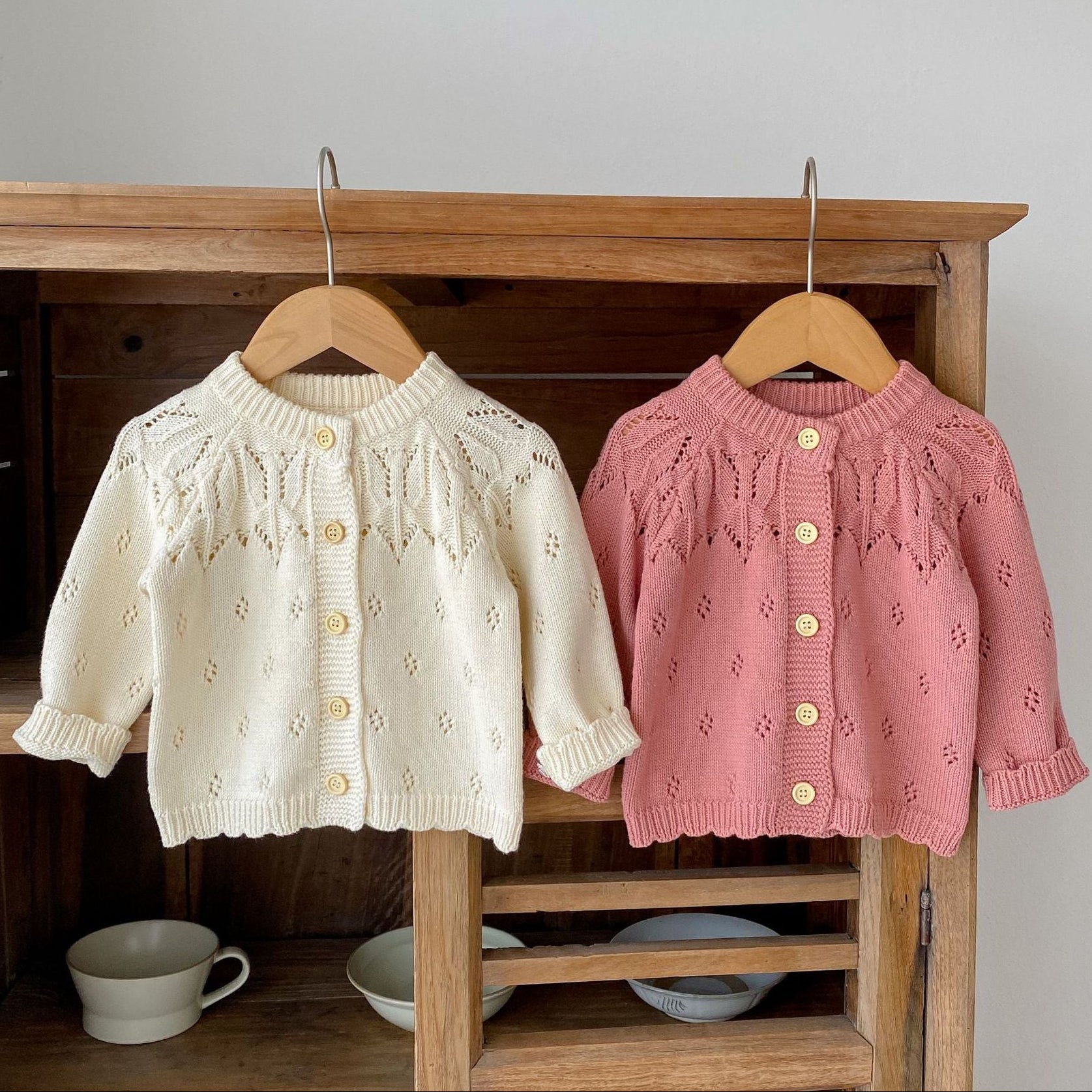 Delicate Diamond Knit Cardigan