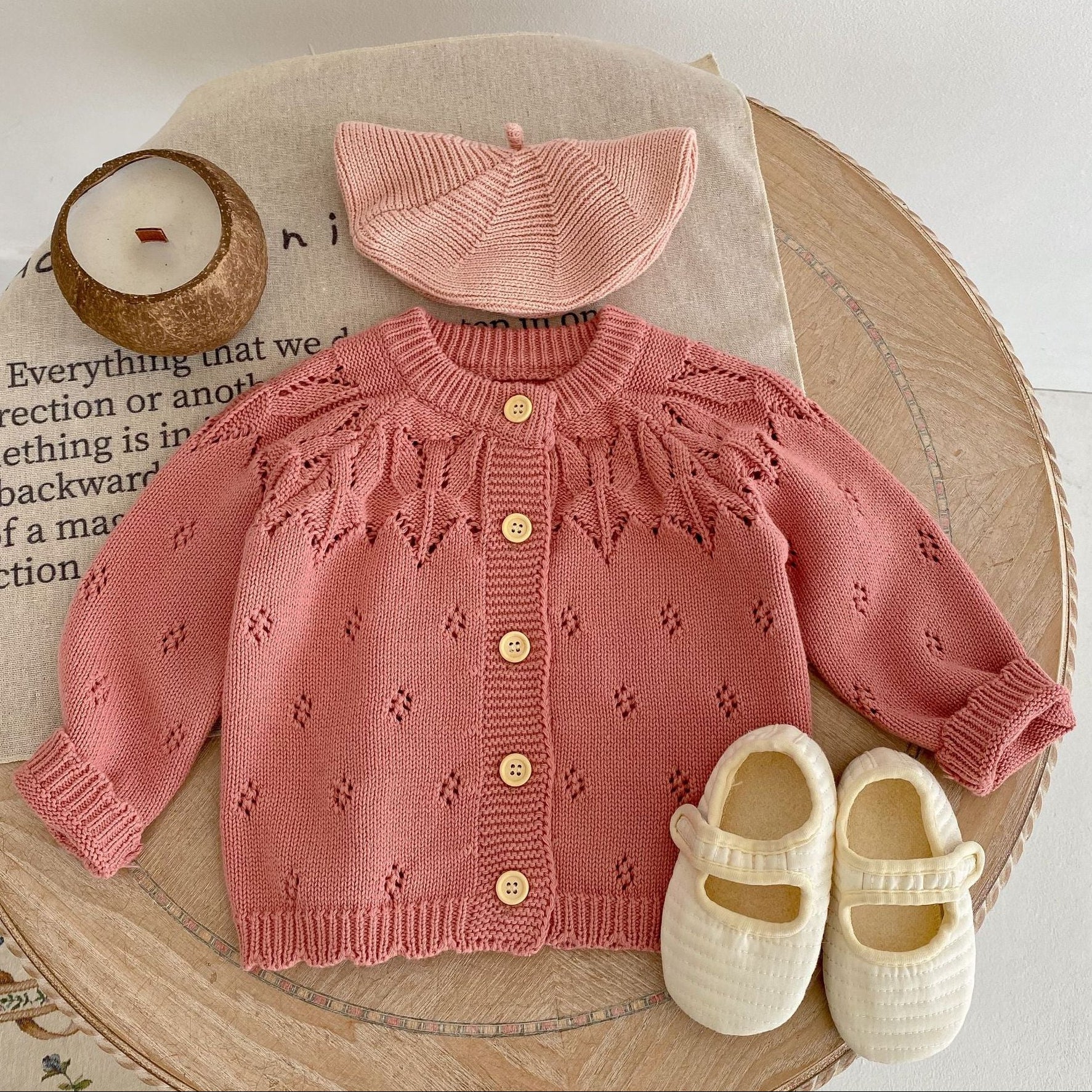 Delicate Diamond Knit Cardigan